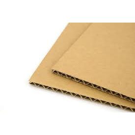 Klika - Feuilles de carton ondulé simple vague 78 x 118 cm marron | 50 pièces