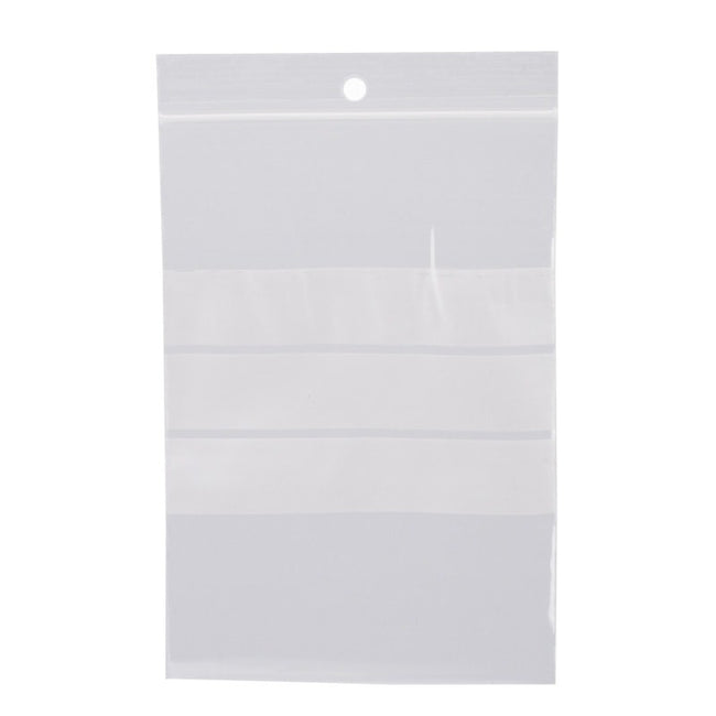 Klika - Bolsas ziplock 230 x 320 mm con superficie para escribir