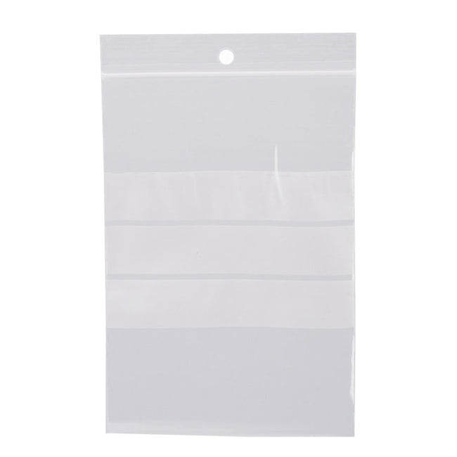 Klika - Sacs Ziplock 160 x 230 mm avec surface d'écriture