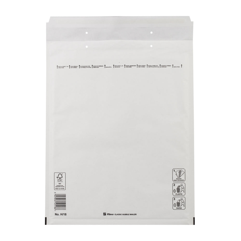 Klika - Bubble envelopes white 270 x 360 mm (h/18)