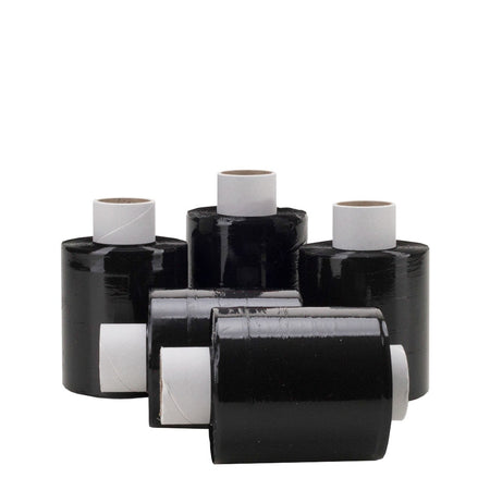 Klika - Mini papel de aluminio para envolver, 20 micras, 10 cm x 250 metros, negro | 40 piezas