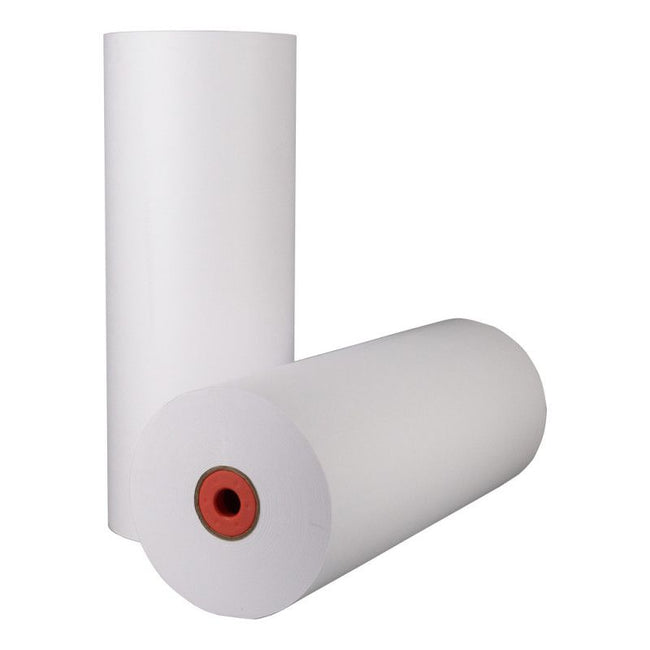 KLIKA - Papier Kraft sur rouleau 70 cm x 500 mètres 40 grammes / m2 blanc à 2 côtés lisses (non équipées)