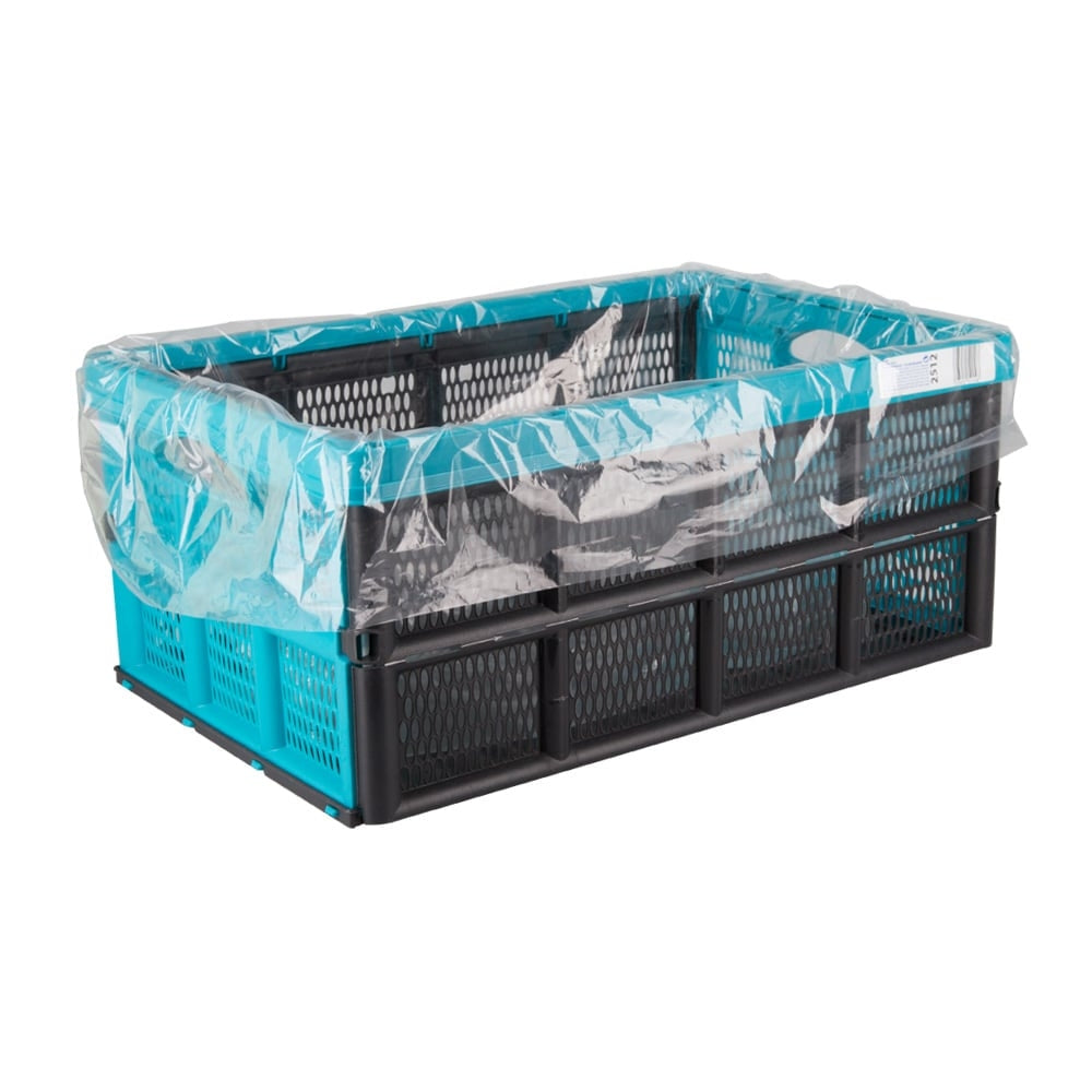 Klika - Sacs de caisse (PE) transparent 68 x 17 x 63 cm 50 micron (pour E1 et E2 Crate)