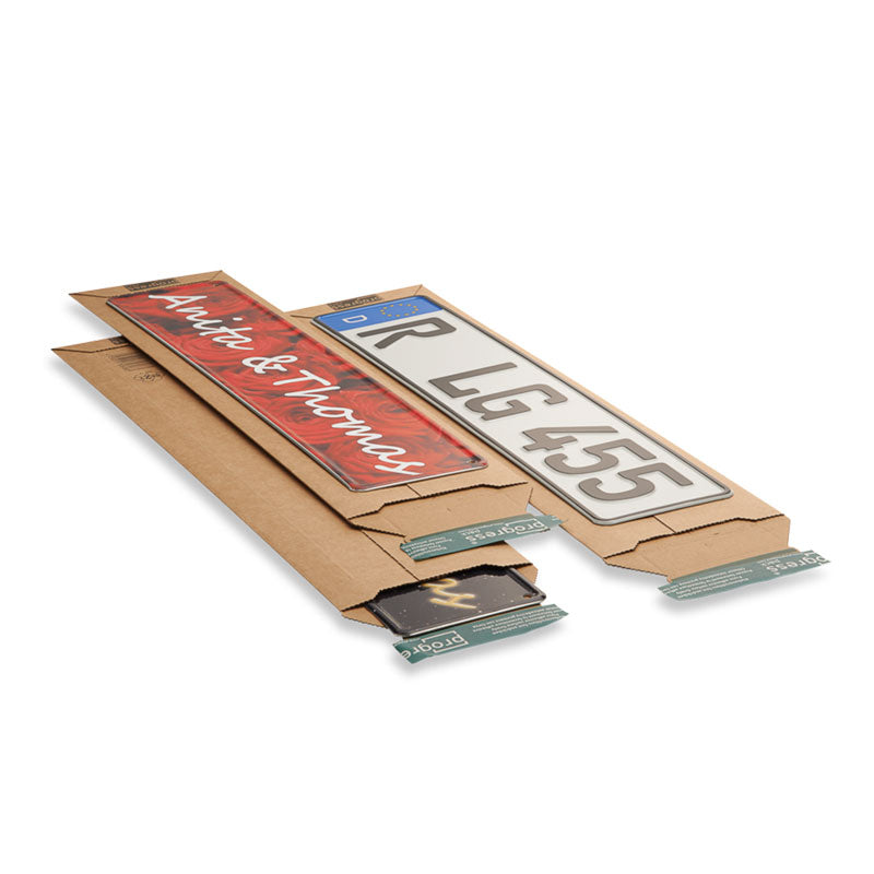 Klika - Enveloppes en carton ondulé 140 x 590 mm marron | 25 pièces
