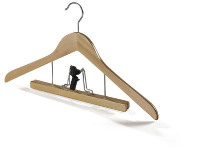 Klika -  Houten hanger 44 cm broekklem dikte 12mm