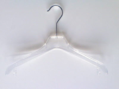 Klika -  Hanger transp gebogen 44cm 130 stuks
