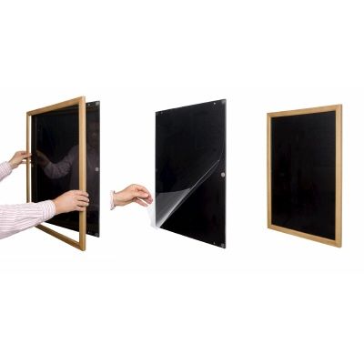 Klika - Wooden click frame Din A1 teak magnetic lock