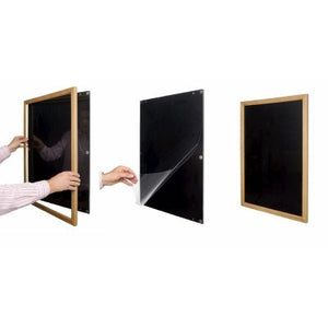 Klika - Wooden click frame Din A1 teak magnetic lock