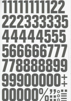 Klika - Magnetic numbers 43mm white/black