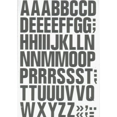 Klika - Lettres magnétiques 43mm blanc/noir