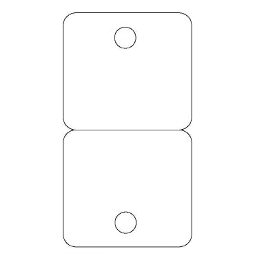 Klika - Byoux-kaartje type 16 - bxh 60x110 mm - 10 stuks