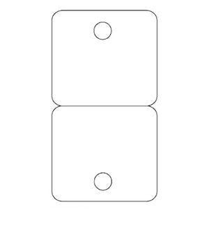 Klika -  Byoux-kaartje type 16 bxh 60x110 mm