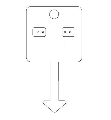 Klika - Carte Byoux type 18 lxh 60x110 mm
