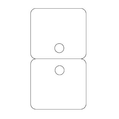 Klika - Scheda Byoux tipo 22 lxh 60x110 mm 10 pezzi
