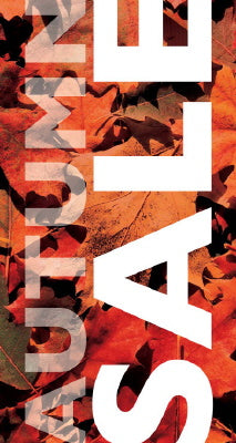 Klika - Fensterticket-Thema HERBSTVERKAUF, Größe 50x94cm