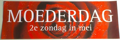 Klika -  Raambiljet thema MOEDERDAG afm. 98x33cm