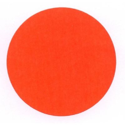Klika -  Etiket 75 mm rond fluor rood 500 rol