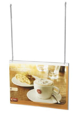 Klika - Acryl-U-Halter A4 horizontal mit 4 Löchern