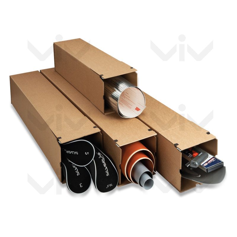 Klika - Elongated box single wave 715 x 105 x 105 mm brown | 10 pieces