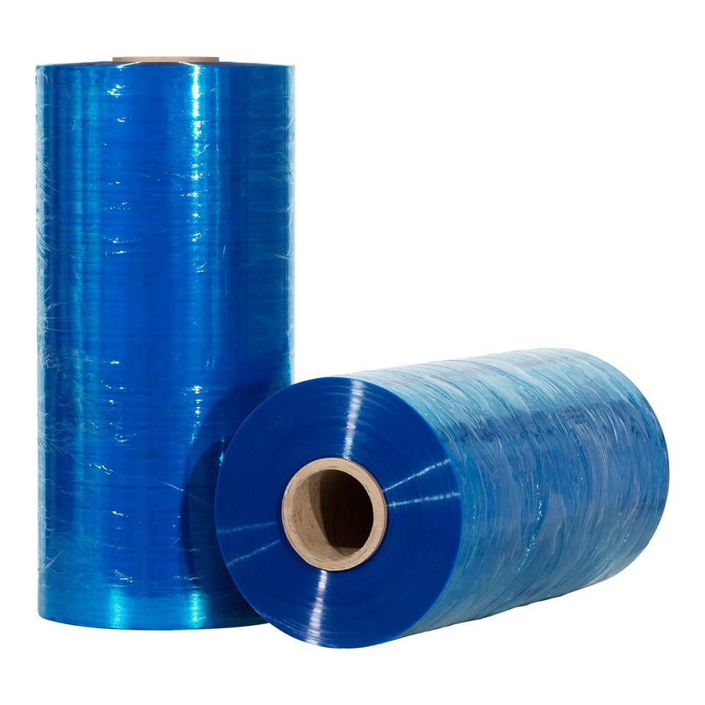 Klika - Film para envolver a máquina 23 micras 50 cm x 1558 metros 250% preestirado azul grado alimentario