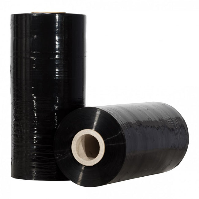 Klika -  Machinewikkelfolie 20 micron 50 cm x 1600 meter 250% voorrek zwart