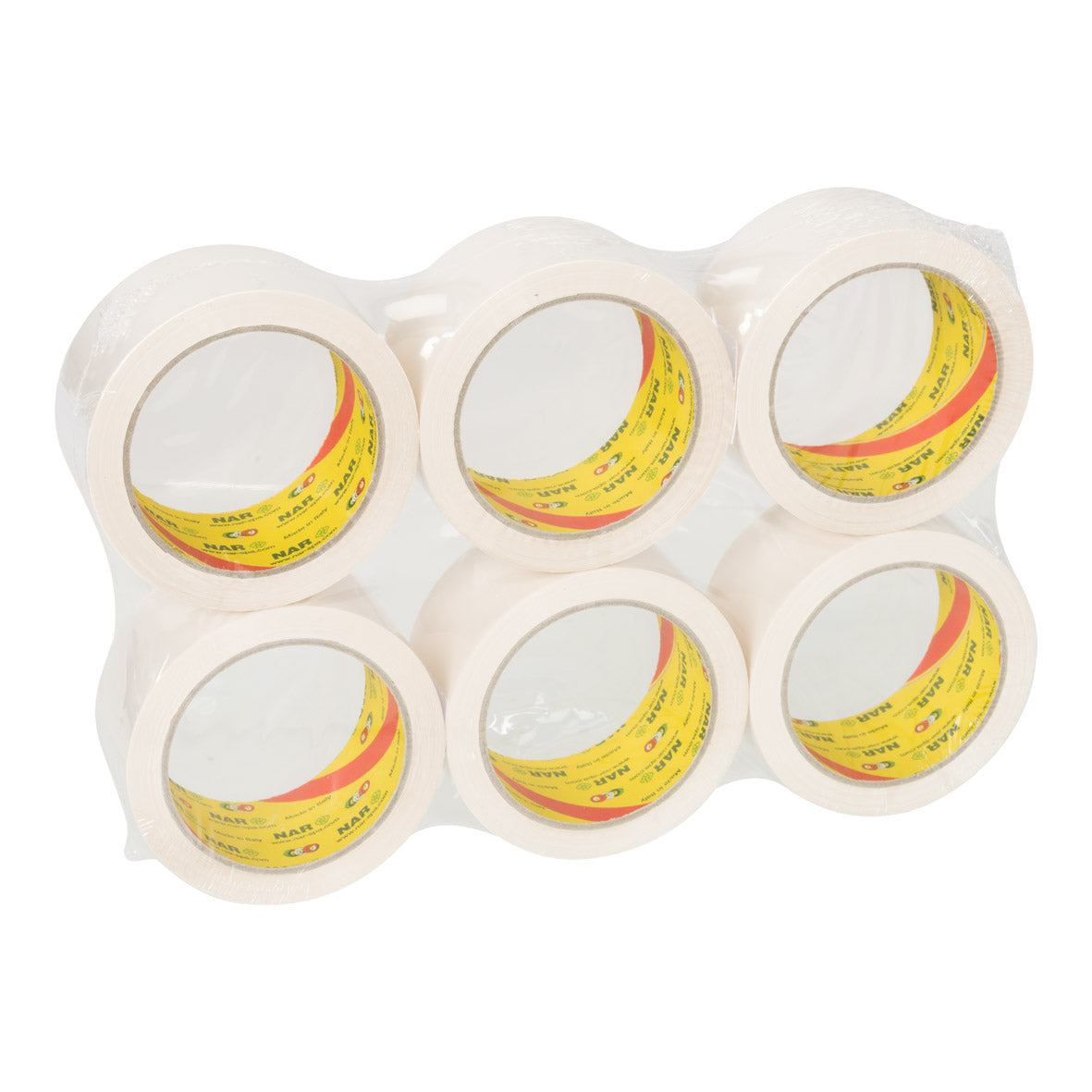 NAR - Pp disolvente e () 28 micras 50 mm x 66 metros blanco | 6 piezas