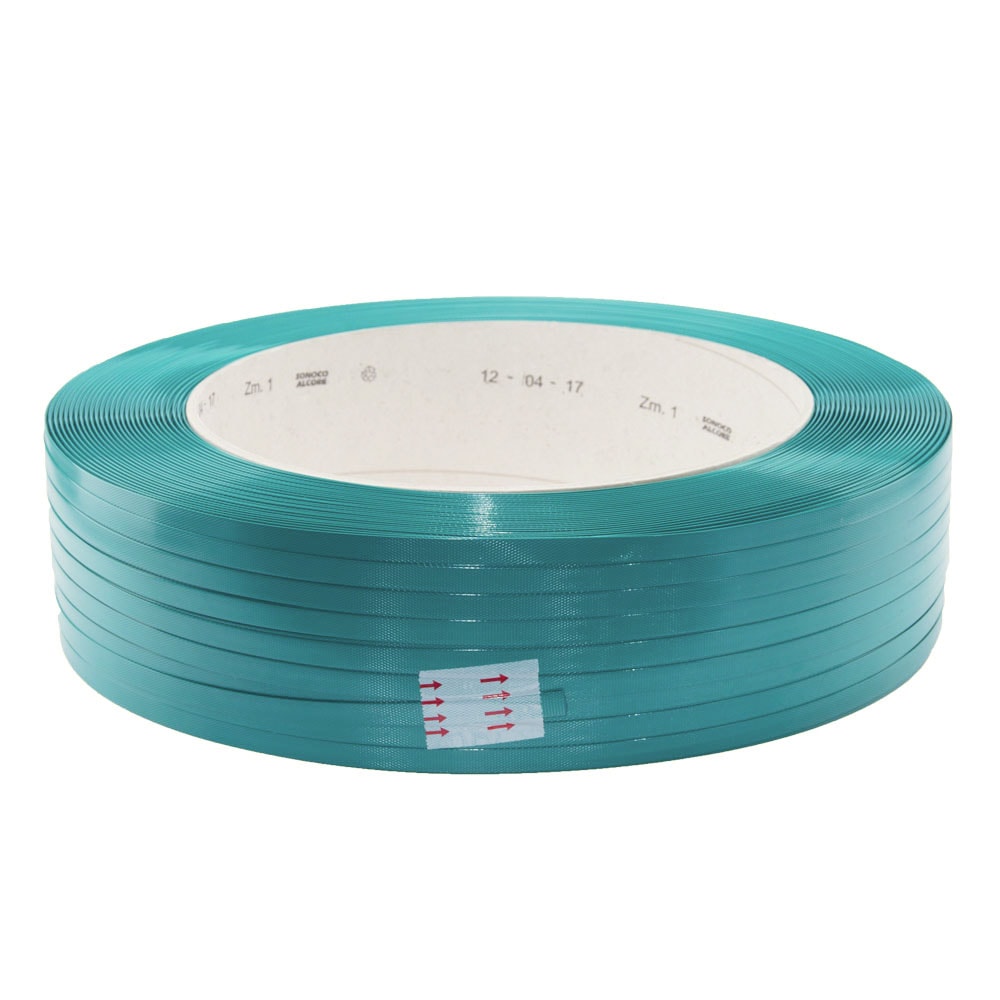 Klika -  Pet band 12 mm x 06 mm 2500 meter groen (embossed)