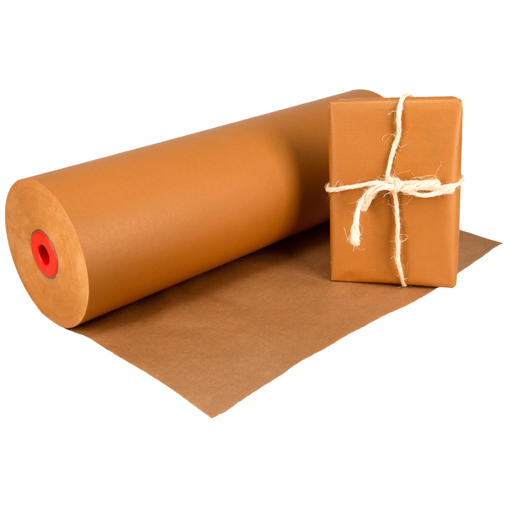 Klika - Papier kraft en rouleau 59 cm x 400 mètres 50 grammes/m2 orange