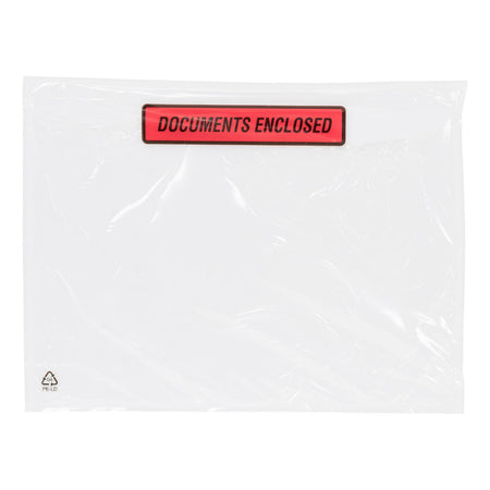 Klika -  Paklijstenvelop 'documents enclosed' 160 x 115 mm c6 formaat