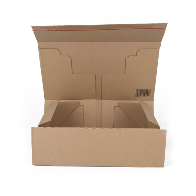 Klika - Postal boxes with flap closure single wave 308 x 210 x 110 mm (A4 format) brown | 20 pieces