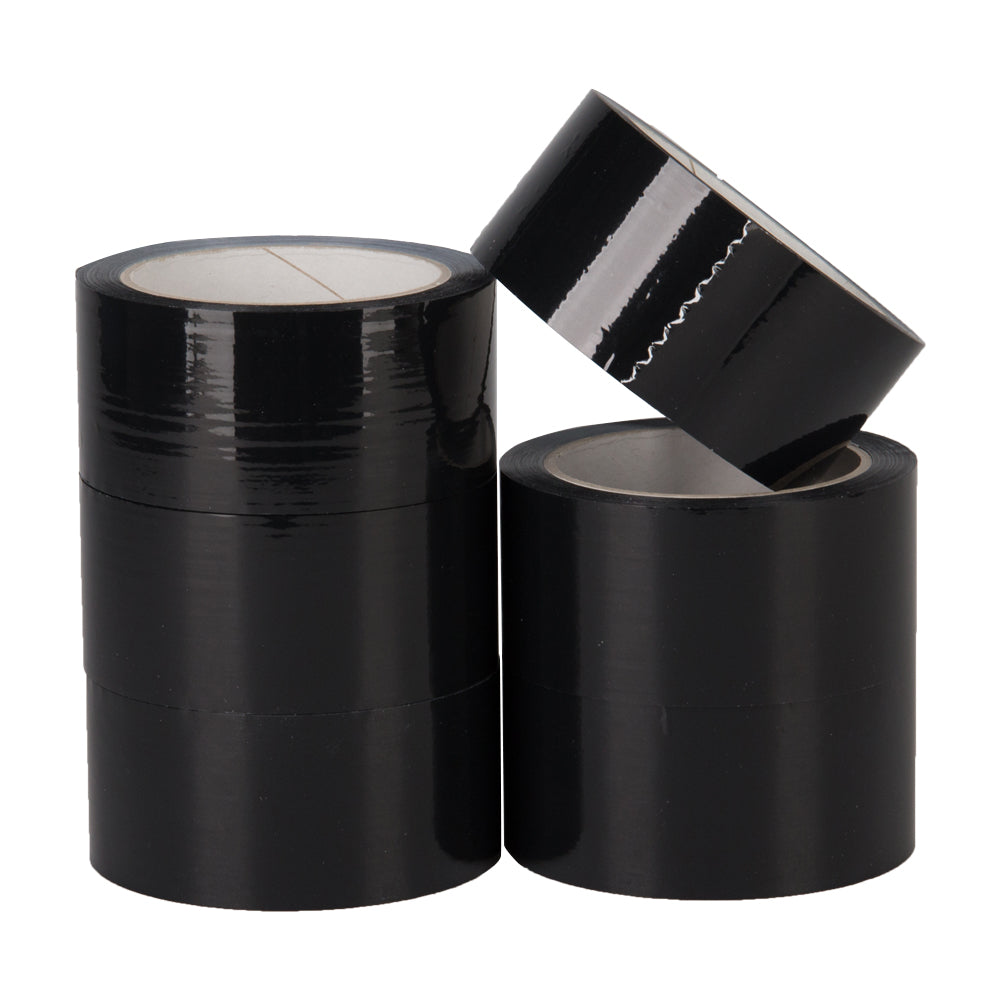 Klika - PP acrylic e low noise 28 micron 50 mm x 66 meters black | 6 pieces