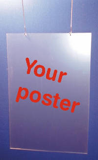 Klika -  Acryl U-houder bxh 22x34cm met 2 boorgat