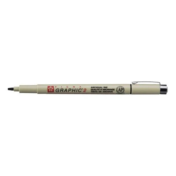 Sakura - Fineliner pigma graphic 2 2.0mm zwart