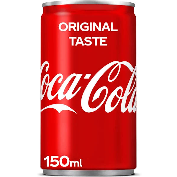 Coca Cola - Erfrischungsgetränk Coca Cola normaler Blik 150ml | Box A 12 kann x 150 Milliliter | 24 Stücke