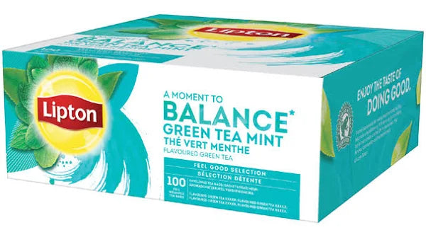 Lipton - Thee lipton balance green tea mint 100x1.5gr