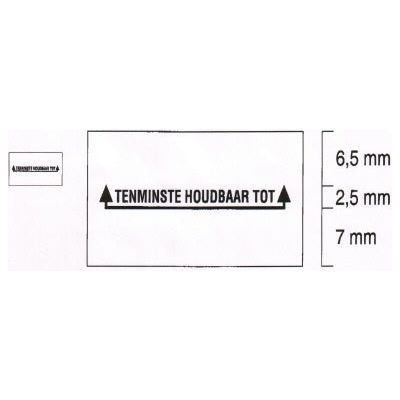 Klika - Etiket 2616 wit perm rechthk Tenminste h3 stuks