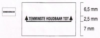 Klika - Etiqueta 2616 permanente blanca recta Al menos h