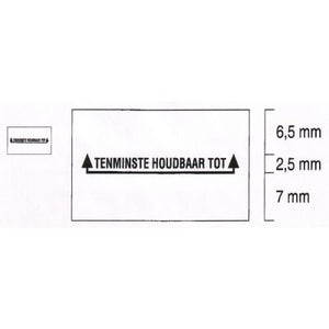 Klika - Etiquette 2616 blanc permanent droit Au moins h 3 pièces