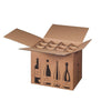 Klika - Caja de envío de botellas para 12 botellas 420 x 305 x 368 mm | 5 piezas