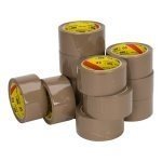 NAR - Pvc e () 32 micron 50 mm x 66 metri marrone | 6 pezzi