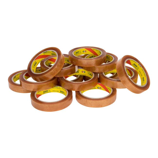 NAR -  Pp solvent e () 28 micron 25 mm x 66 meter transparant | 12 stuks