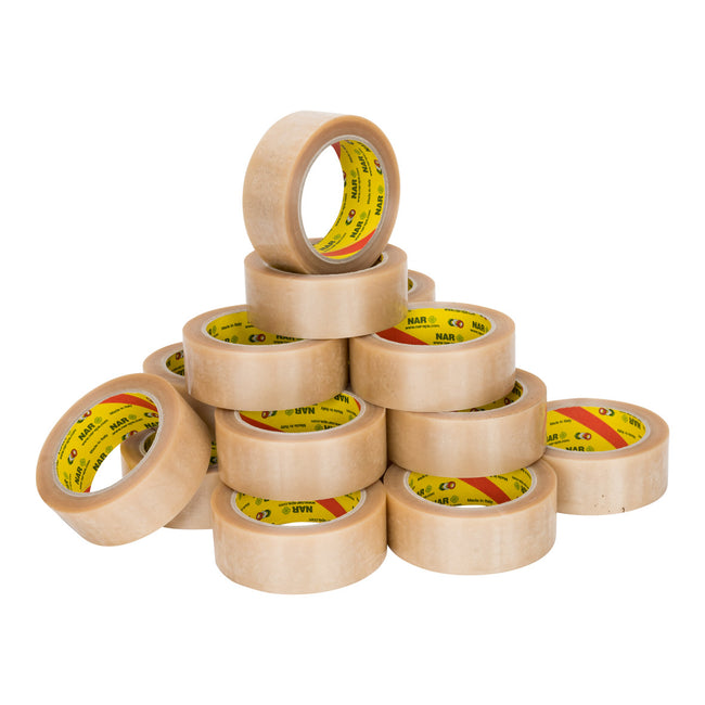 NAR - Pvc e () 32 micras 38 mm x 66 metros transparente | 6 piezas