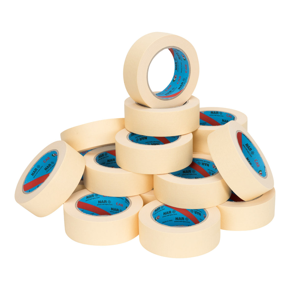 NAR - Maskinge () 58 Gramm/m2 38 mm x 50 Meter gelb-beige | 8 Stück