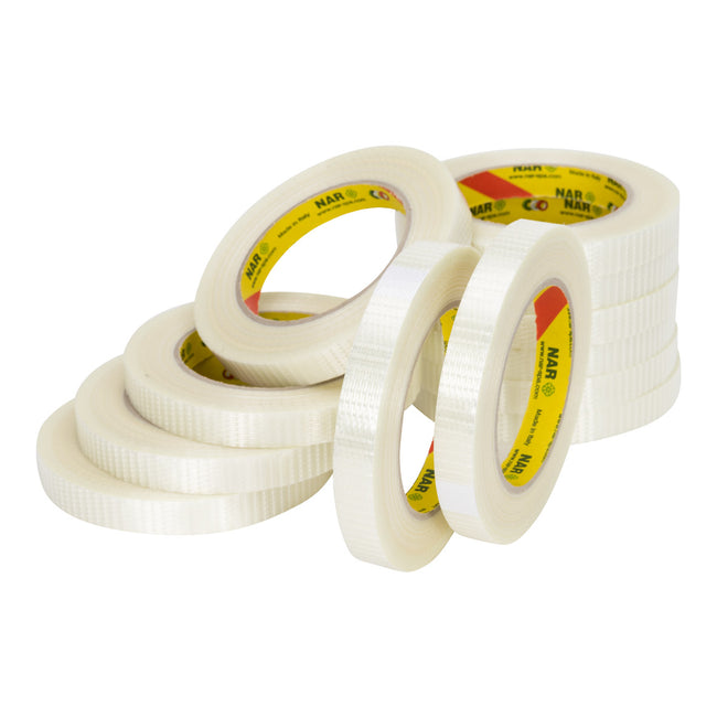 NAR -  Pp hotmelt e versterkt () transparant 15 mm x 50 meter | 10 stuks