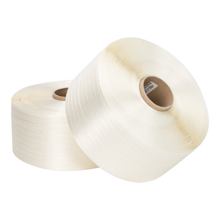 Klika - Ruban polyester (ruban textile) 13 mm x 1100 mètres blanc