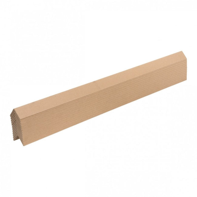 Klika - Cardboard corner profiles 50 x 50 x 3 mm 82 cm brown | 50 pieces