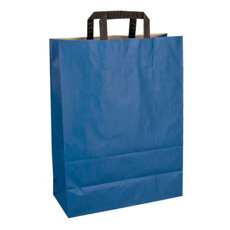 Klika - Bolsas de papel azul oscuro 320 x 140 x 420 mm 80 gramos/m2