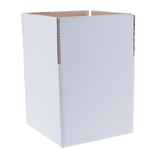 Klika - Scatole di cartone onda singola 165 x 165 x 255 mm bianco | 30 pezzi