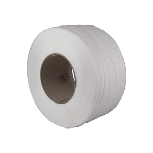 Klika -  Pp band 12 mm x 070 mm 2500 meter wit (rolkern 200 mm)