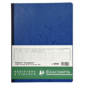 Exacompta - Register piqure garagisten 320x250mm 80vel assorti | 1 stuk
